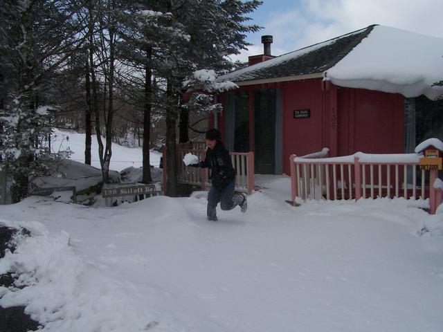 This Chalet Is Located Right On The Slope At Ski Beech, You Can See It Behind The Trees.