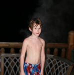 It Was About 25 Degrees Outside, When The Kids Got Out Of The Hot Tub It Was So Funny To Watch All Of The Steam Come Off Of Them