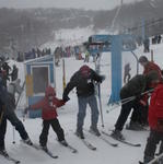 Britton & Dad On The J-Bar.