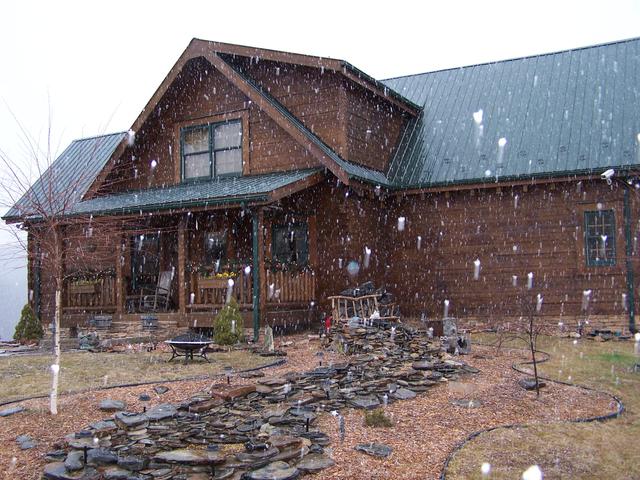 Snowing At The Cabin!