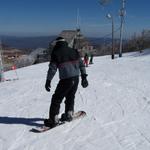 Kris....First Time On A Snow Board.