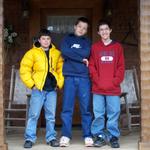 Josh, Austin & Michael Geting Ready To Ride Four-Wheelers.