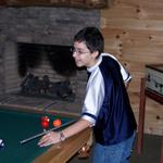 Michael & Austin Playing Pool.