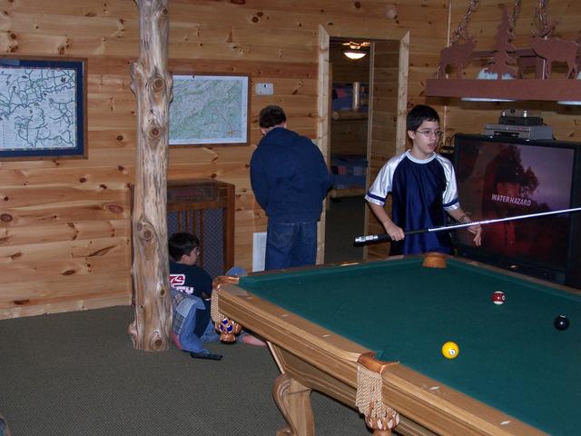 Josh Playing Golf On The TV.