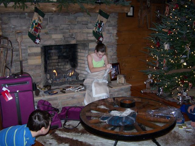 Finally, Christmas Morning. Santa Left All Of The Presents In The Back Of My Yukon Because Austin Stayed Up Late! Here Is Kriste