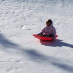 Zoee's First Solo Run! Sure Glad They Have Them Hay Bales At The Bottom!