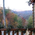 Taken Off Front Deck Toward Firetower. Check Out The Garland I Put Up That Weekend.