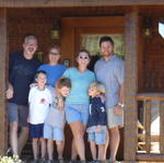 Group Shot Taken On Front Porch. Check Out Izzy, He's The One On The Left. Ya Think He May Have Been The One Who Pushed The Butt