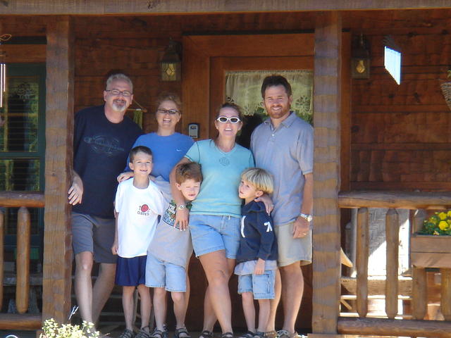 Group Shot Taken On Front Porch. Check Out Izzy, He's The One On The Left. Ya Think He May Have Been The One Who Pushed The Butt