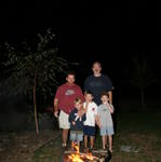 Group Shot Making Smores.