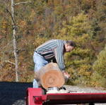 Marking Log To Saw Off