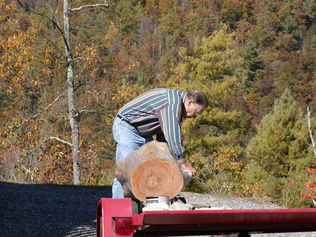 Marking Log To Saw Off