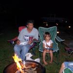 Rick & Zoee' Making Smores By The Fire.