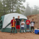 Ian, Brandan, Dustin, Austin And Josh At Our Camping Site