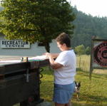 Delaine Parker With Jim Barner Log Homes Checking Inventory On Delivery. For More Info On This Or Other Log Homes Call 336-973-3