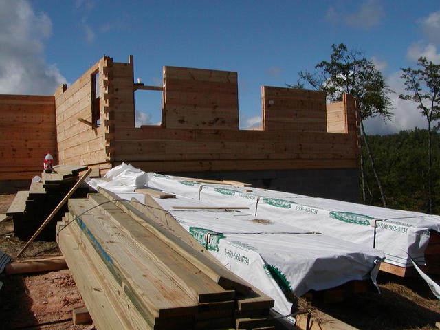 Side View Of Master Bed And Bathroom