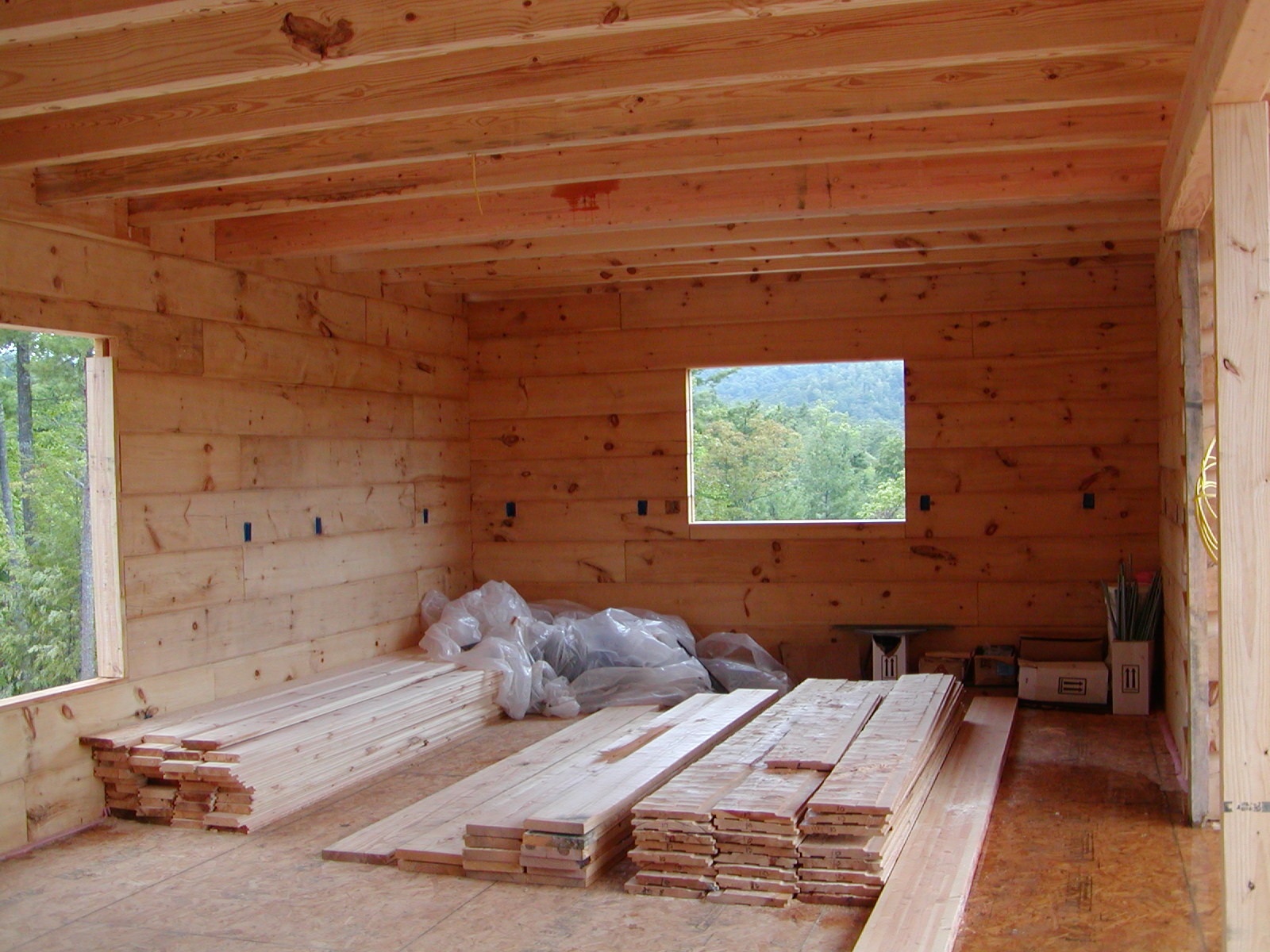 Inside Of Kitchen After Floor Was Put On