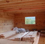 Inside Of Kitchen After Floor Was Put On