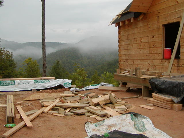 Front Deck Being Build