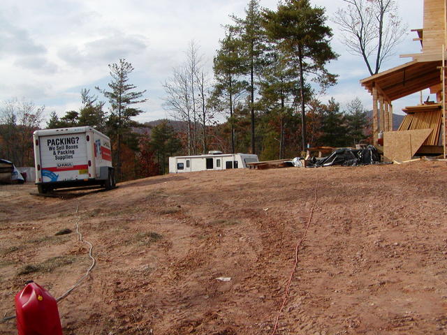 Side View Of Front Porch. Camper We Stayed In.