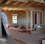 Framing In Kitchen Area And Living Room