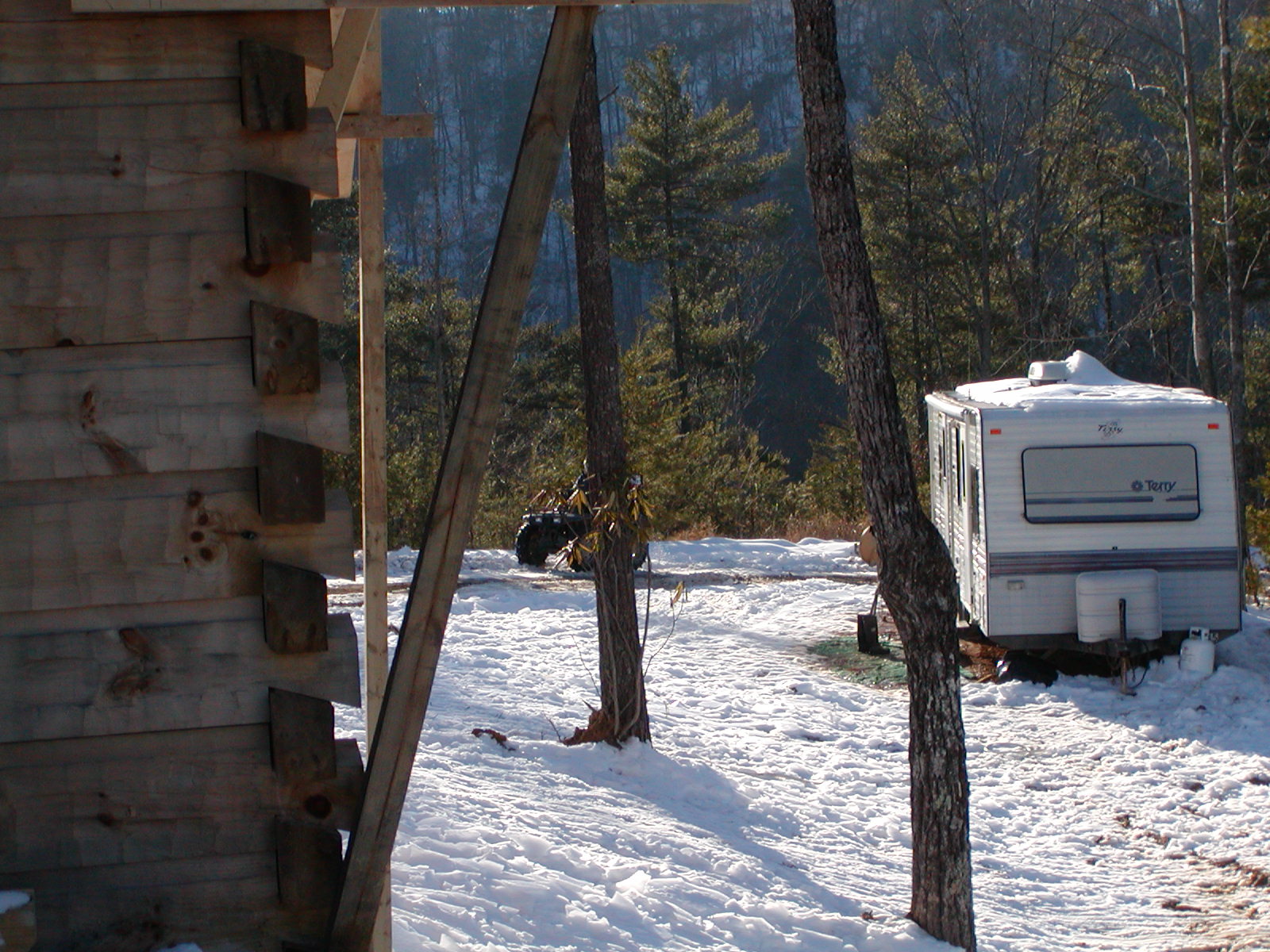 Camper We Stayed In While Under Construction