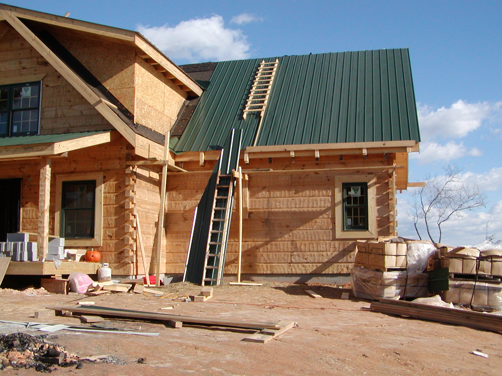 House After Tin Roof Installed