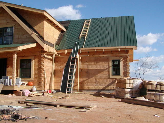 House After Tin Roof Installed