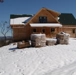 Snow At The Cabin. This Is What Makes It All Worth It!