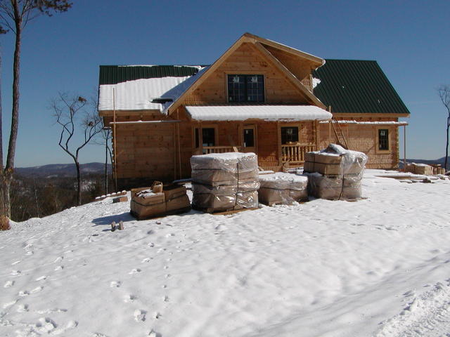 Snow At The Cabin. This Is What Makes It All Worth It!