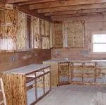 Kitchen After Paul Installed The Cabinettes.