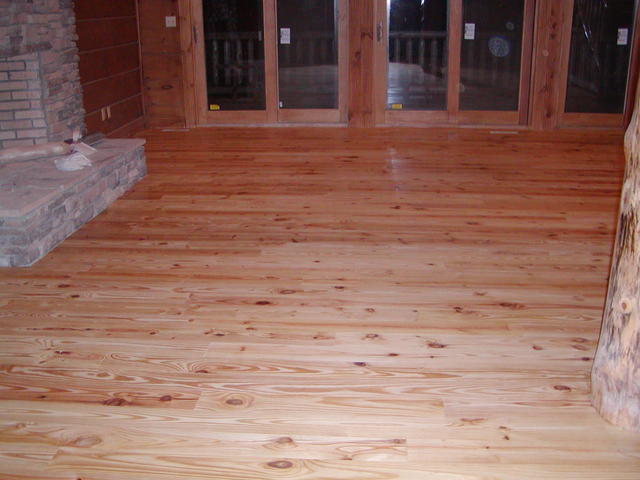 Main Room After Finishing Floors.