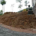 Mulch Was Put Down To Prevent Erosion. We Have Recently Replaced With Retaining Wall And Rock.