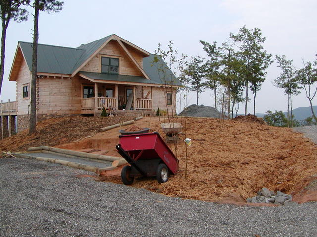 Rex And Lannie Starting To Build Our Walkway To The House. 