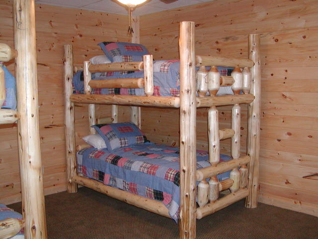 One Set Log Bunk Beds