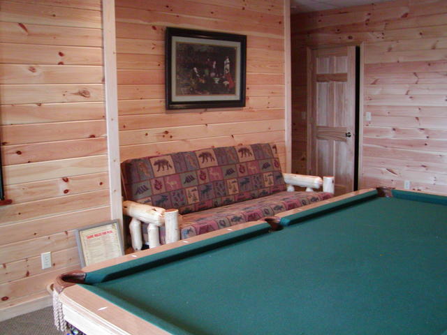 Futon In Basement. Folds Out To Queen Bed