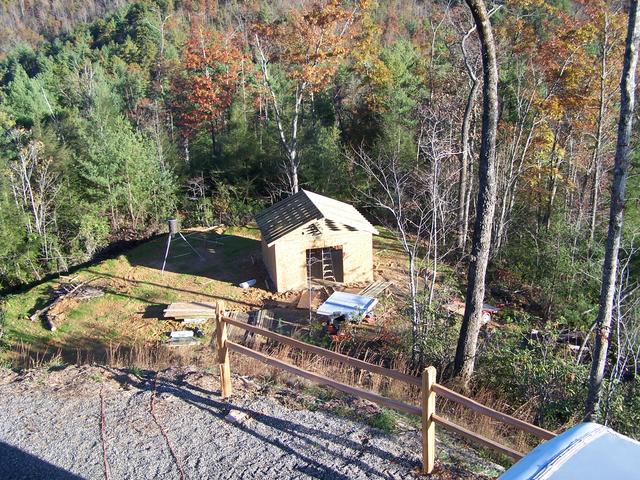 New Shed Build Below Cabin.