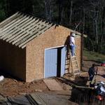 Long Range View Of Shed From Cabin