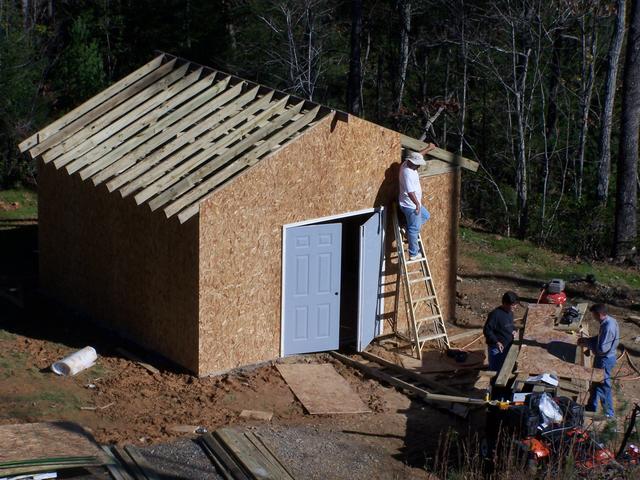 Long Range View Of Shed From Cabin