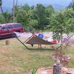 Dustin, Britton and Grayson in The Hammock