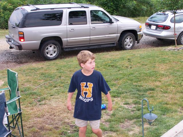 Kaleb Ready To Ride The 4-Wheeler Again.