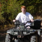 Brandan Riding 4 Wheeler