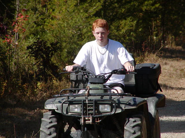 Brandan Riding 4 Wheeler