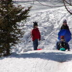 Dustin Getting Ready To Slide At Beech Mountain.