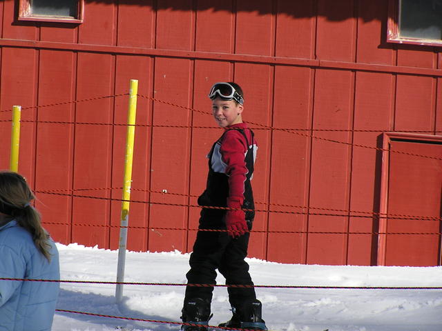 Dustin Getting On Lift At Beech Mountain