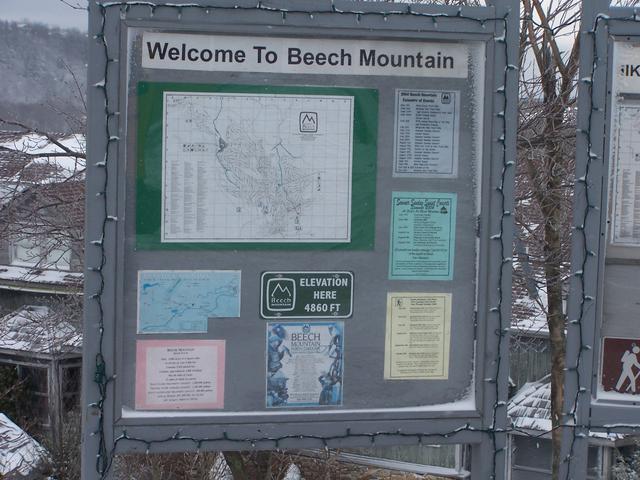 Welcome To Beech Mountain Sign That Brandan Just Had To Take A Picture Of, Just Like His Dad