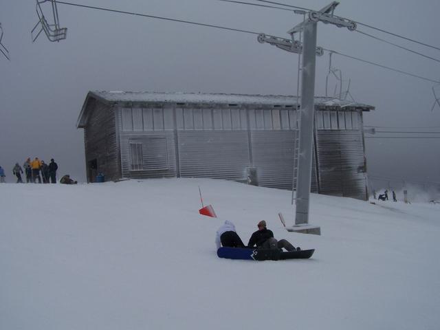 This Is Where We Exit The Quad Lift On The Top Of Ski Beech