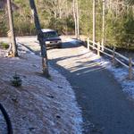 Driveway At Cabin With Snow