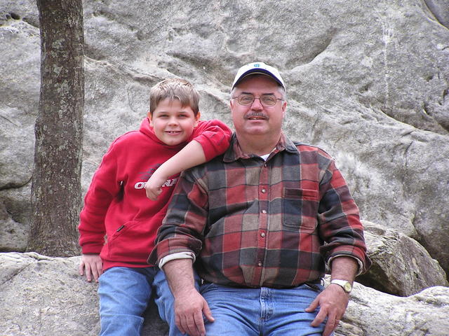 Chuck and Devin At Linville Caverns