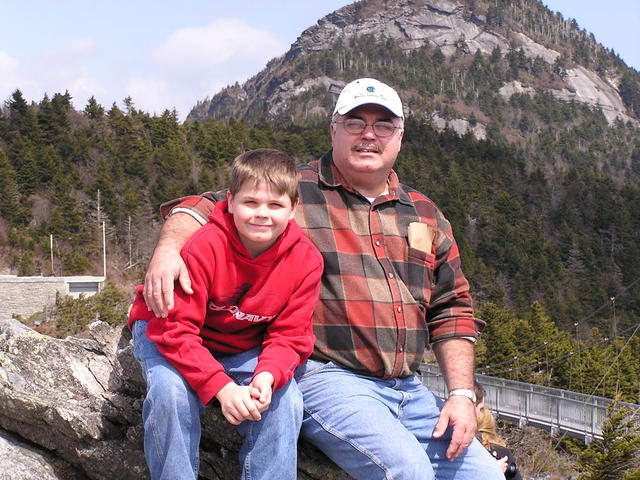 Devin and Chuck at Grandfather Mountain